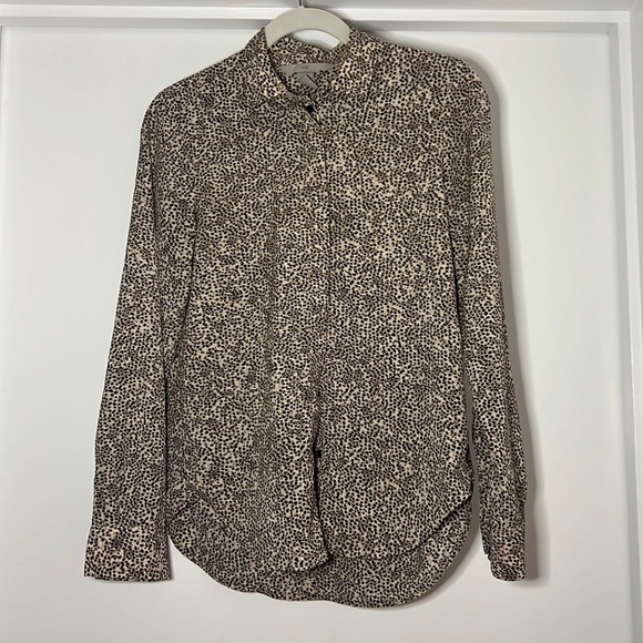 H&M Silky Shirt-Dress Concealed Buttons